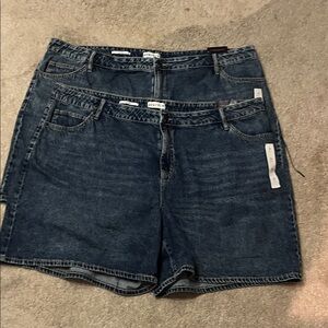 Ava & Viv Women's Blue Jean Shorts 2 pair